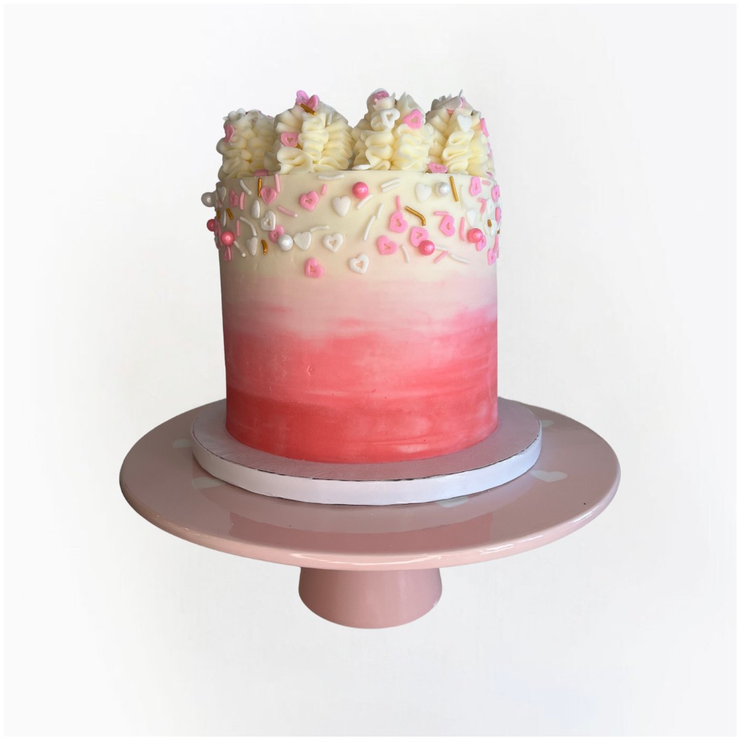 Ombré Kisses Cake